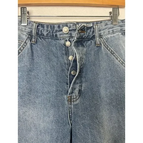 S.O.N.G. Carpenter Street Jeans Size 7/28 light wash wide leg - Picture 5 of 9